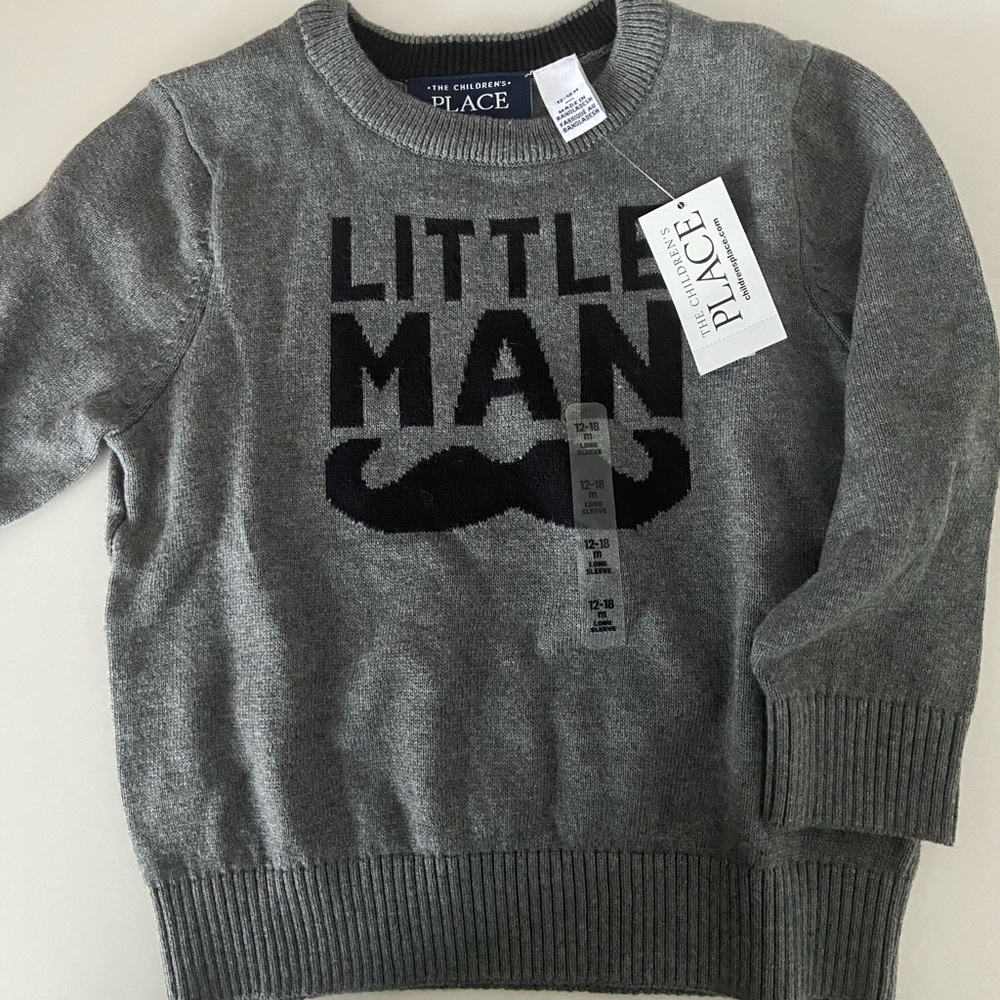 12-18m Toddler Boys fall sweater